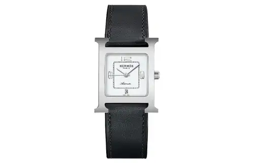 HERMES Heure H Wrist Watches Automatic Mechanical Movement White Dial Women's Watch 30m Water Resistant