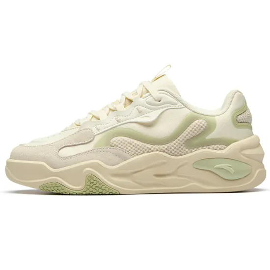 Anta Tianxing Low Top Sports Casual Shoes Women's White Yellow Green