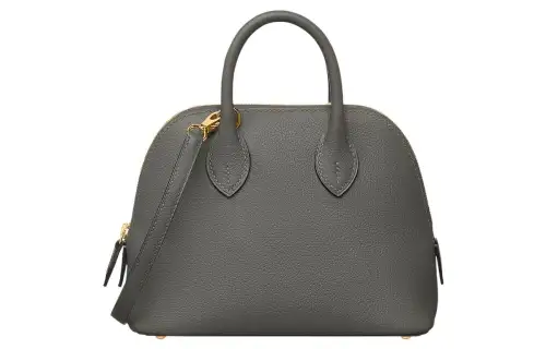 HERMES Bolide Evercolor Calfskin Shoulder Bag, Crossbody Bag, Handbag Mini Women's Rain Cloud Gray