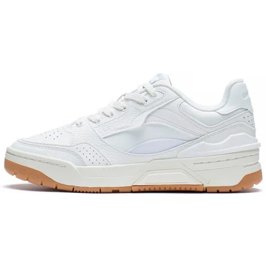 LiNing RSR 101 Non slip Lightweight Low Top Skateboard Shoes Men's Mist White
