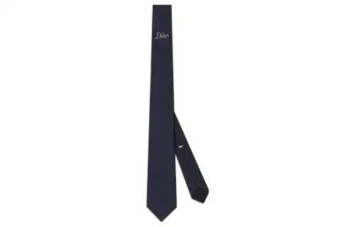 DIOR Ties Men's Marine Blue