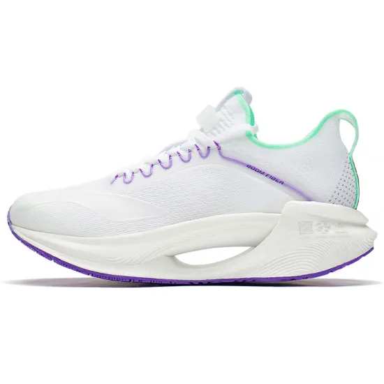 LINING Jueying Essential Running Shoes Men Low-Top Standard White/Fluorescent Jade Green