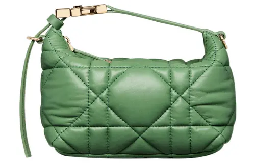 DIOR DiorTravel Cow Leather Clutch Small Women's Jade Green