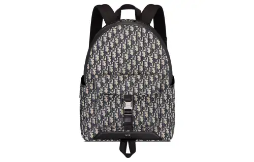 DIOR Grained Calfskin Backpack Men's Beige/Black