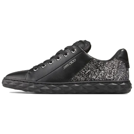 Jimmy Choo Diamond Skateboard Shoes Women's Low-Top Black