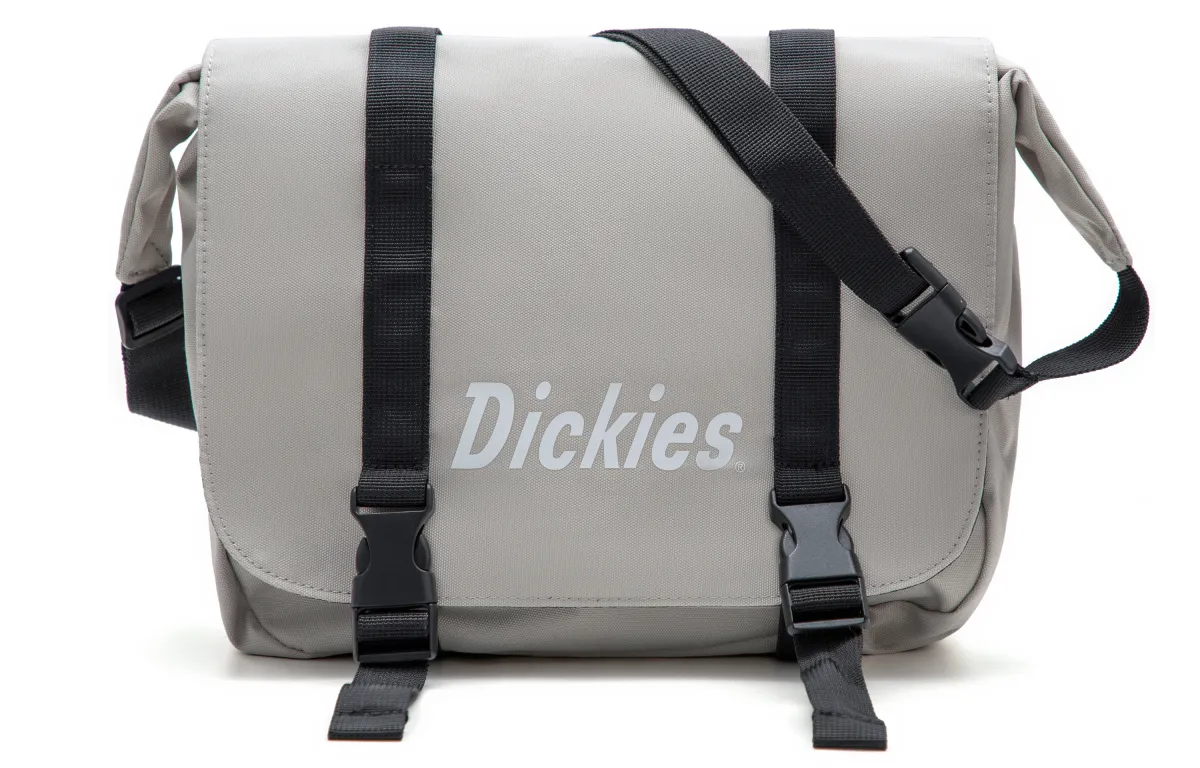 Dickies Acrylic Messenger Bag, Crossbody Bag Regular Unisex Beige Gray Style
