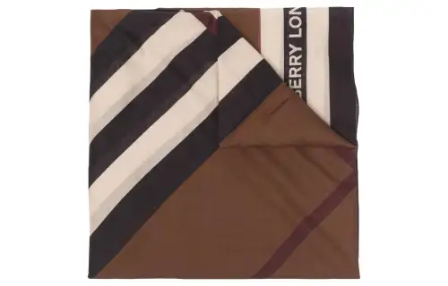 Burberry Knit Scarves Unisex Brown