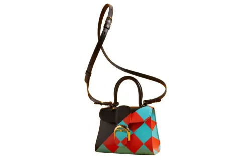 GUCCI Delvaux Collaboration Leather Shoulder Bag, Crossbody Bag, Handbag Mini Women's Black