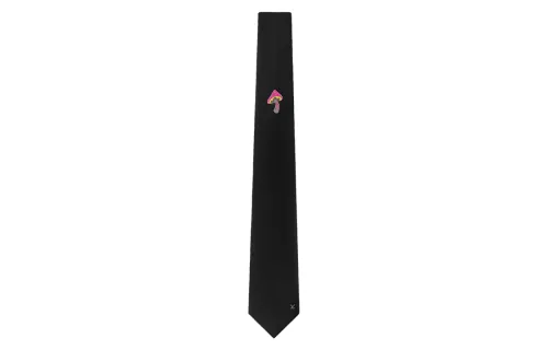 LOUIS VUITTON Silk Tie Men's Black