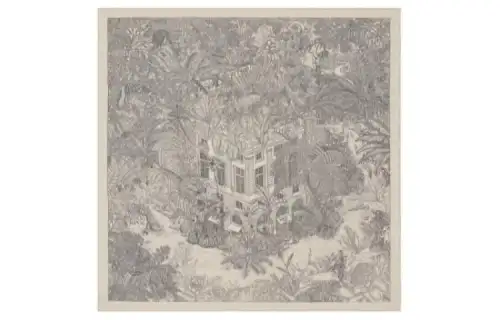HERMES Scarves Women's Natural/Gray