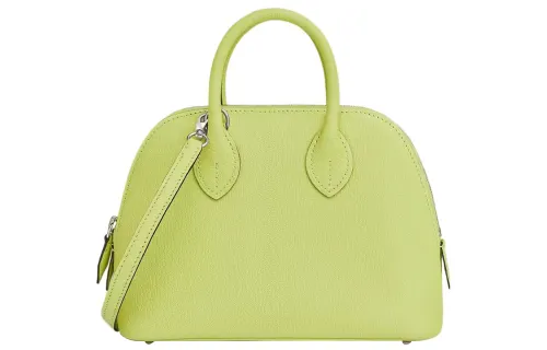HERMES Bolide Goatskin Bowling Bag, Crossbody, One Shoulder, Handbag 18 Women's R9 Tender Shoot Yellow