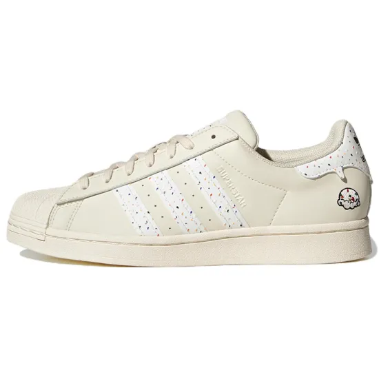 Adidas Originals Superstar Series Skateboard Shoes Women's Low-top Off-white