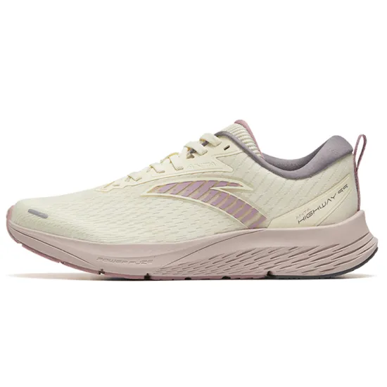 Anta Highway 99 Wear-Resistant Low-Top Running Shoes Women's White Gray Purple