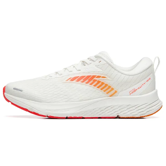 Anta Running Collection Highway 99 Wear-Resistant Low-Top Running Shoes Men's Ivory White