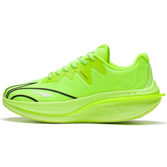LINING WuShi 5S 2.0 Running Shoes Men Low-Top Fluorescent Vanilla Green