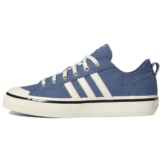 Adidas Originals NIZZA Skateboarding Shoes Men Low-top White/Royal Blue/Fern Green