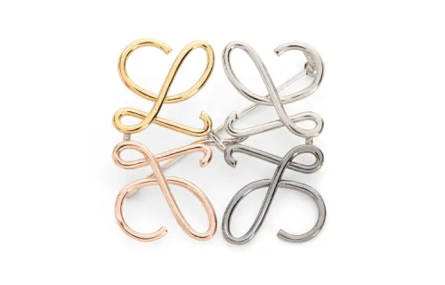 LOEWE Anagram Brooch