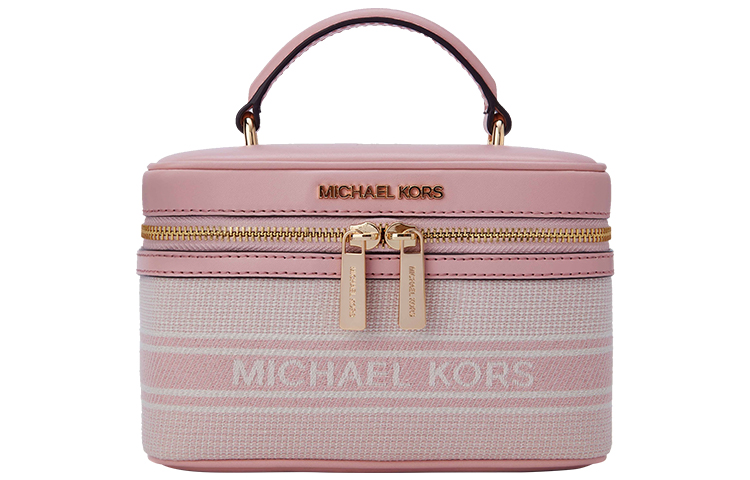 Женская сумка MICHAEL KORS Jet Set Item (бежево-розовая)
