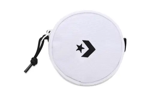 Converse Polyester Small Charm Bag Coin Purse Mini Unisex White