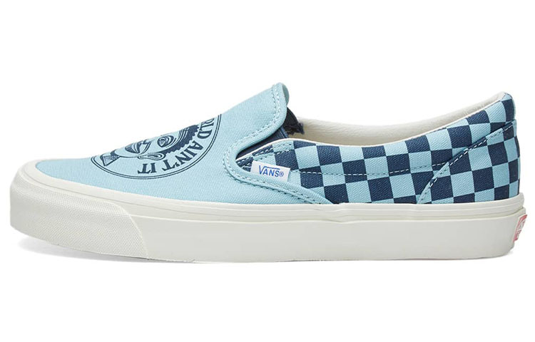 Джон Ван Хамерсвелд x Vans Vault-On для отдыха Низкая банда панель обувь мужские и женские фасон унисекс синий