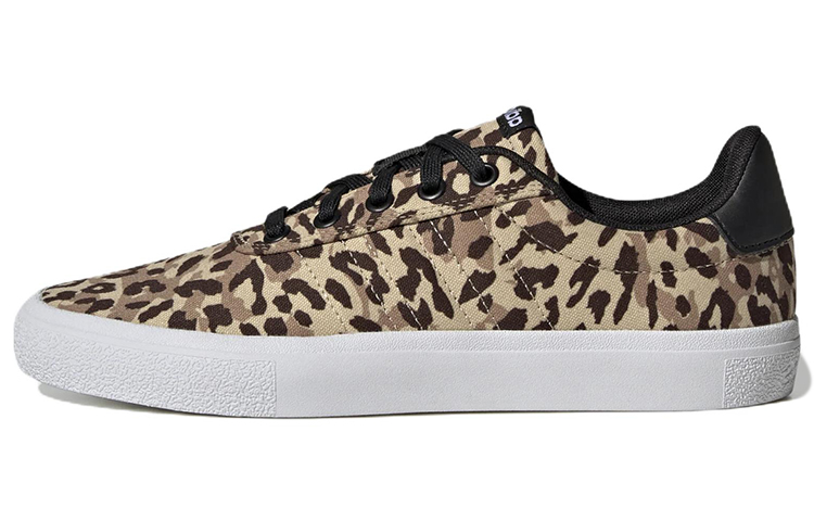 Farm Rio x adidas neo Vulc Raid3r casual non-slip wear-resistant sneakers women's leopard print color