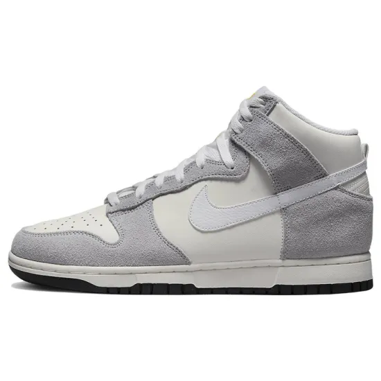 Nike Dunk High Retro Sail Pure Platinum Black White