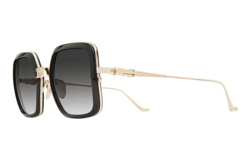 Chrome Hearts Metal Square Sunglasses Unisex Gold
