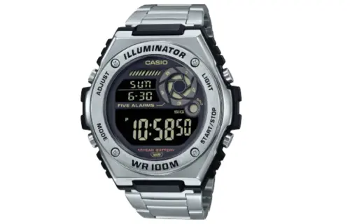 CASIO Unisex DIGITAL Series Black Watch MWD-100HD-1BV