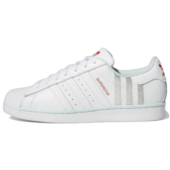 Adidas Originals Superstar Skateboard Shoes Men Low-Top White Blue