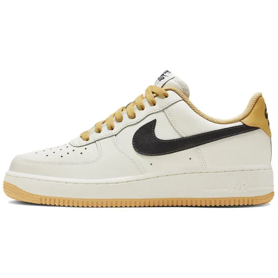 Nike Air Force 1 Skateboarding Shoes Unisex Low-top White/Yellow/Black