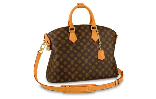 LOUIS VUITTON Lock It Blurry Monogram Brown