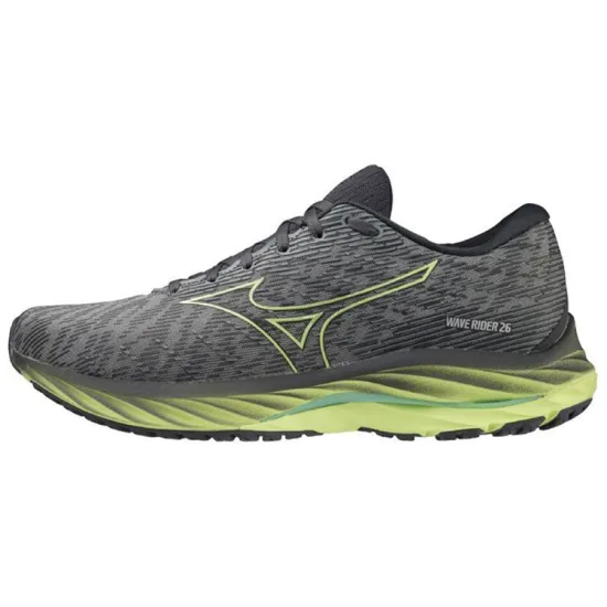 Mizuno Wave Rider 26 'Grey Volt Green'