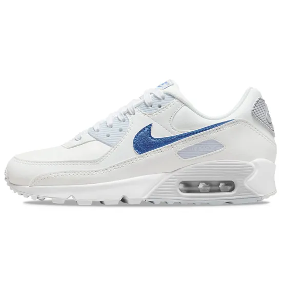 Nike Air Max 90 White Metallic Blue Women's