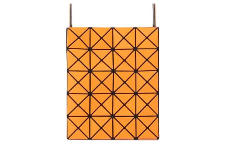 ISSEY MIYAKE Issey Miyake Prism August 22 Limited Edition Four-frame Frosted Prism Cotton Polyester Fiber Viscose Shoulder Crossbody Bag Women’s Coral Orange