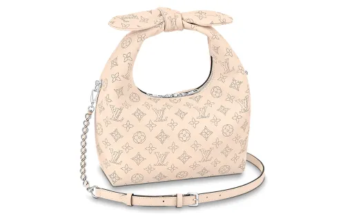 LOUIS VUITTON WHY KNO Cow Leather Handbag, Shoulder Bag, Crossbody Bag Small Women's Pink