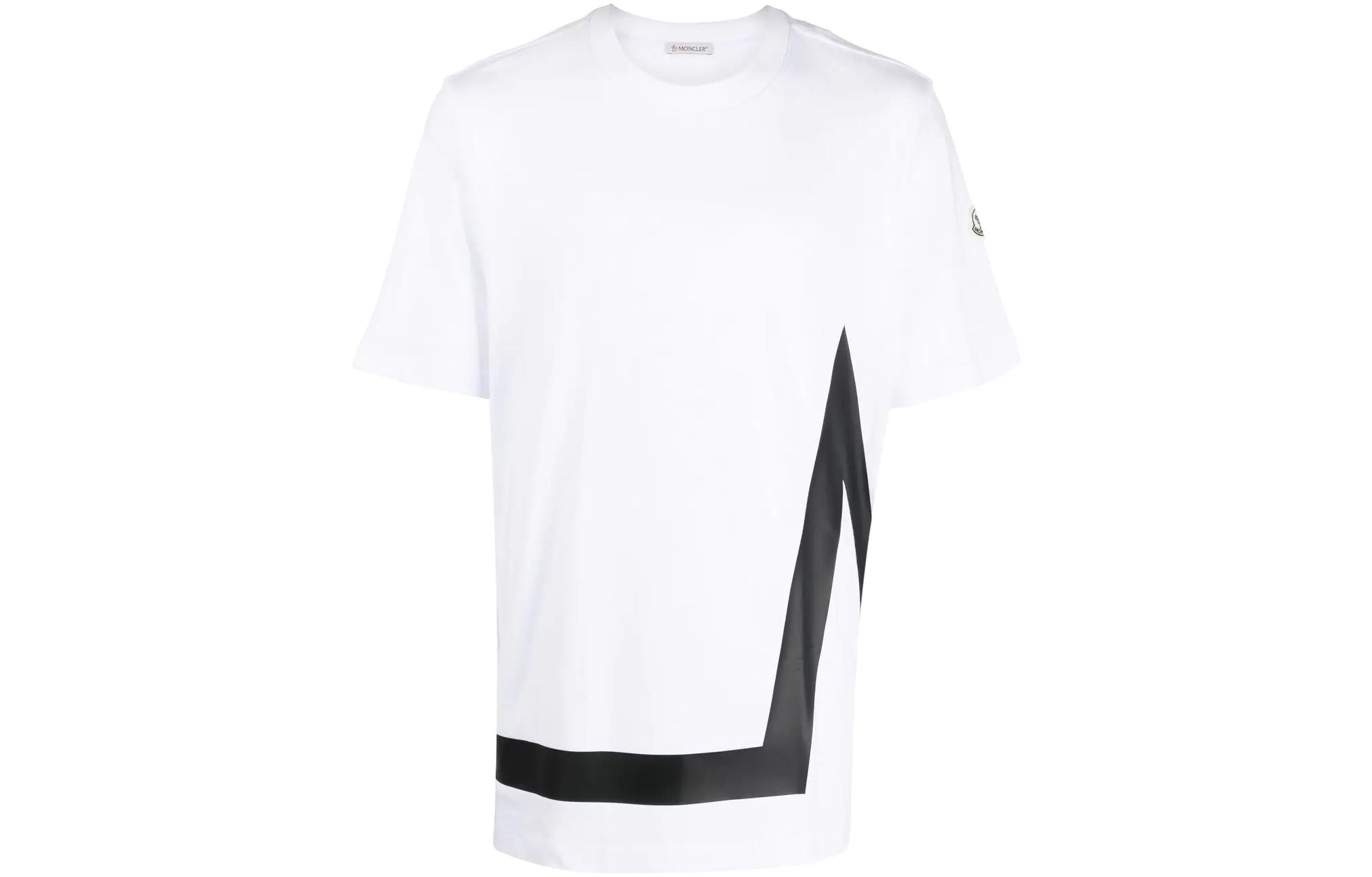 Мужская футболка Moncler Moncler LogoT (белая)