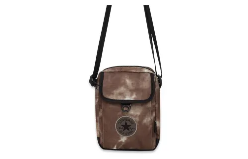 Converse Polyester Shoulder Bag, Crossbody Bag Mini Unisex Brown