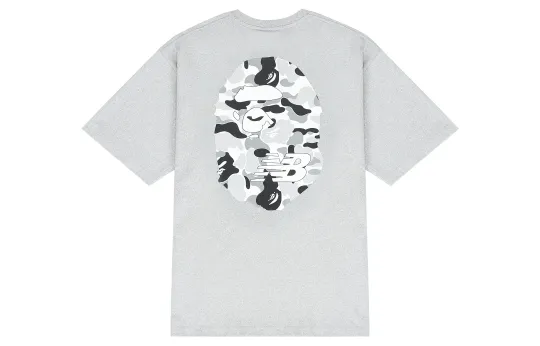 New Balance X A BATHING APE New Balance X Bape T Shirts Unisex Gray Crew Neck Moderate Straight Fit