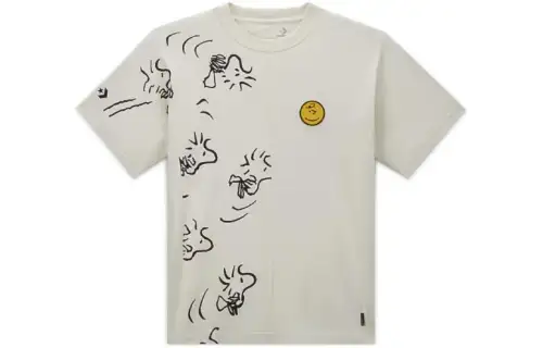 Converse X Peanuts T Shirt Unisex White