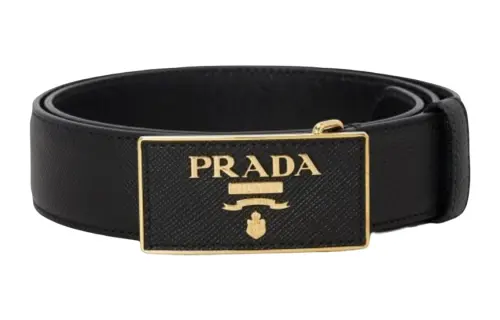 PRADA Logo Plaque Belt