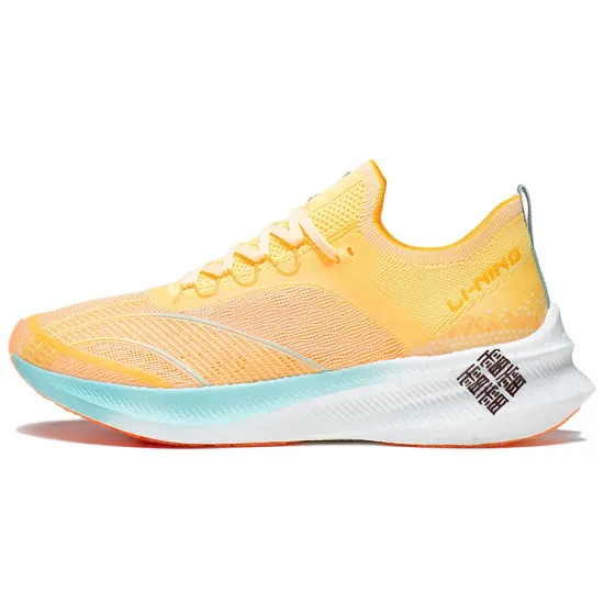 LINING Feidian Challenger Running Shoes Women's Low-Top Fluorescent Cream
