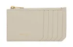 SAINT LAURENT PARIS Calfskin Card Holder Women's White
