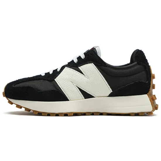 New Balance 327 Black White Gum Women's