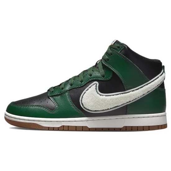 Nike Dunk High Chenille Swoosh Black Green
