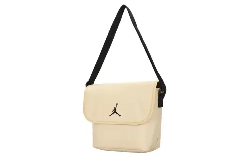 Jordan Sports handheld portable shoulder bag for leisure, white one-shoulder bag for men and women, for beloved
