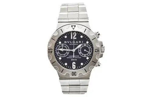 BVLGARI Wrist Watches Automatic Mechanical Movement Stainless Steel Strap Black Dial Women's Watch