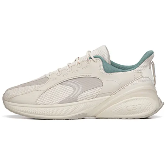 ANTA C37 Series Running Shoes Men Low-Top Mud Sand Gray/Iron Man Gray/Hiking Green