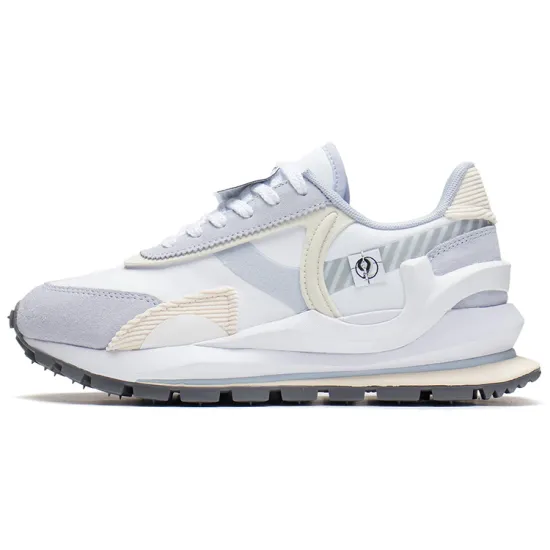 LiNing Fangyuan Eternal Casual Shoes Women's Low Top Standard White/Celestial Feather Blue