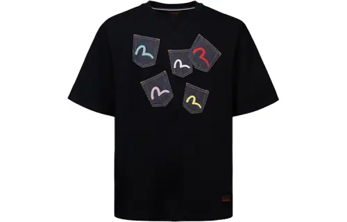 EVISU SS22 Drop Shoulder Sleeve T-Shirt Men's