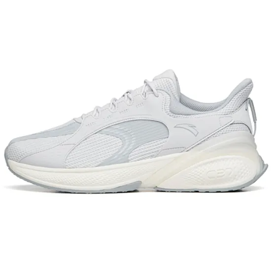 ANTA C37 Series Running Shoes Men Low-Top Salad Gray/Cloud Gray/Ivory White